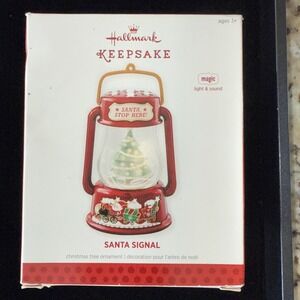 Hallmark Keepsake Magic Light&Sound Santa Signal Christmas Tree Ornament (4359)